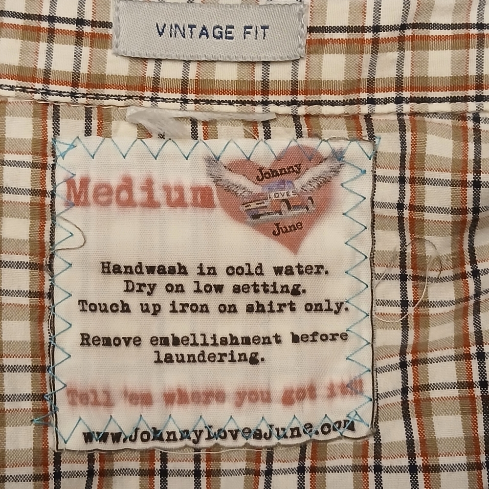 Upcycled Western Shirt Beautiful Native American Girl - Picture 9 of 11